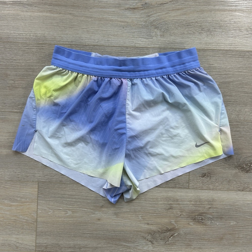 Nike Women's Medium Swift Dri Fit Mid Rise Brief Lined Running Shorts Workout